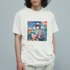 chillfishingの釣りガール爆釣！ Organic Cotton T-Shirt