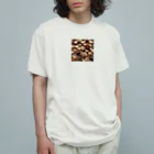 Colorful Canvasの花と木工細工 Organic Cotton T-Shirt