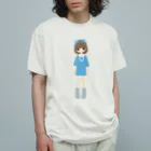 fukuikeのガール01 オーガニックコットンTシャツ