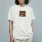 barisukaの用心棒ブルドッグ オーガニックコットンTシャツ