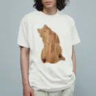 BUNMOMIのへそ天ねこシルエット Organic Cotton T-Shirt