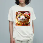 neko_shopのねこケーキ２ オーガニックコットンTシャツ