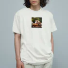 Yleのパンを食べたいハムスター！ Organic Cotton T-Shirt