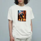 ZZRR12のゴリラの燃える舞台 Organic Cotton T-Shirt