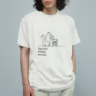 Clozettaのリスの料理 Organic Cotton T-Shirt