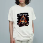 ロック堂のレコードプレイヤー オーガニックコットンTシャツ