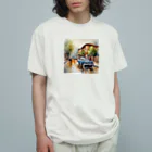 metametamonnのおしゃれな水彩画 オーガニックコットンTシャツ