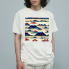 curtisの富士山ピクセルアート オーガニックコットンTシャツ