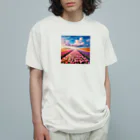 終わらない夢🌈の壮大な風景✨チューリップ🌷バージョン🌈 オーガニックコットンTシャツ