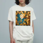 IsaRianのビットコイン+チャート オーガニックコットンTシャツ