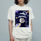 g_bの月とブロッコリー融合。みんなは野菜を食べよう Organic Cotton T-Shirt