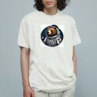 mame SHOPの宇宙飛行士くま オーガニックコットンTシャツ