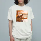 ドリームスケープギャラリーのフェンリルの子守 Organic Cotton T-Shirt