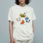 Siderunの館 B2の画伯チック四神 オーガニックコットンTシャツ