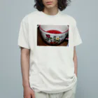 STELLAREOのローズティーフラワー Organic Cotton T-Shirt