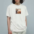 me-tooの遠くを見つめる愛犬 Organic Cotton T-Shirt