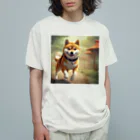 Ricky-Rickyのやんちゃな柴犬 オーガニックコットンTシャツ