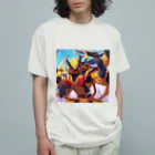 hatomaru348の情熱的な蠍 オーガニックコットンTシャツ