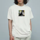 jthbcのペンダントをつけたワンちゃん Organic Cotton T-Shirt