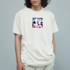 bigbamboofamilyの白く透き通る肌の娘達 Organic Cotton T-Shirt