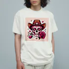 yasurin7000のローズスカル Organic Cotton T-Shirt