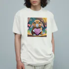 うさぎやのハートを持ったうさぎ Organic Cotton T-Shirt