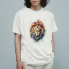 MirofuruDesignの抽象的なライオンスプラッシュTシャツ Organic Cotton T-Shirt