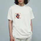 rocco48のやさしいシンゾウ Organic Cotton T-Shirt