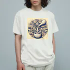 ろっくおんの徳利とお猪口 オーガニックコットンTシャツ