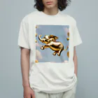 Youji0の空飛ぶ黄金の象 Organic Cotton T-Shirt