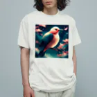 yatyohyakkeiの相思鳥 オーガニックコットンTシャツ