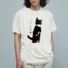 こはぜ日和  kohaze biyoriのくつした猫 オーガニックコットンTシャツ