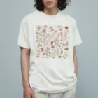 ❤kabotya❤のパレスタインちゃん線画 オーガニックコットンTシャツ