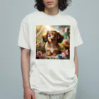 keikei5の幻想的な雰囲気の中のダックスフント Organic Cotton T-Shirt