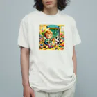 ほっこり絵音舎のぼくのすごいはつめい オーガニックコットンTシャツ