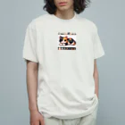 NEKOMARUDOUの三毛猫ペイント Organic Cotton T-Shirt