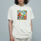 ほっこり絵音舎のいっしょにえいご！ Organic Cotton T-Shirt