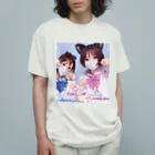 midori_kawaのYuki&JK セーラー服コラボ 夢をつかみ取れ❗️ Organic Cotton T-Shirt