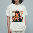 Sawadadaのハンバーガー女子 Organic Cotton T-Shirt