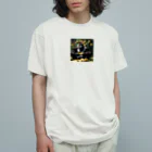 sei-goのバナナの芸術的な盛り付けをするゴリラ Organic Cotton T-Shirt