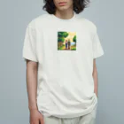 kichamanの散歩デート Organic Cotton T-Shirt