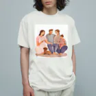 kichamanの家族だんらん オーガニックコットンTシャツ