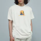 1173 the rideのイイナミノリタイ・スカル Organic Cotton T-Shirt