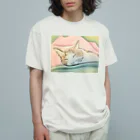 ハンドメイドSaoriのねこ♡寝子 Organic Cotton T-Shirt