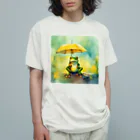 Oimo_shanの雨だねぇ、カエルさん Organic Cotton T-Shirt