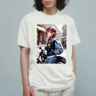 ヨーカズのバイク女子そら オーガニックコットンTシャツ