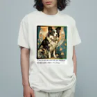 adarahの賢く魅力的ボーダーコリー Organic Cotton T-Shirt