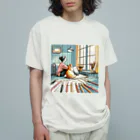 Show-unのねことわたし オーガニックコットンTシャツ