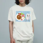 ささき牧場店の朝食ズ オーガニックコットンTシャツ