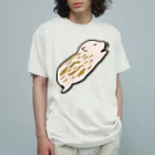 Drecome_Designの【猪の赤ちゃん】眠る瓜坊(うりぼう) オーガニックコットンTシャツ